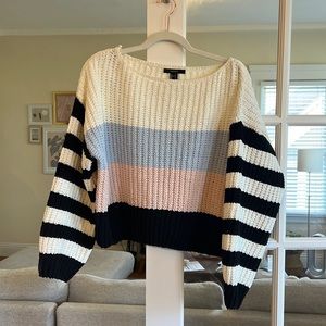 Striped multicolor knit sweater